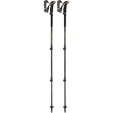 LEKI Makalu Lite Stöcke, orange-Black-Dark Anthracite, 100-135cm im Sale